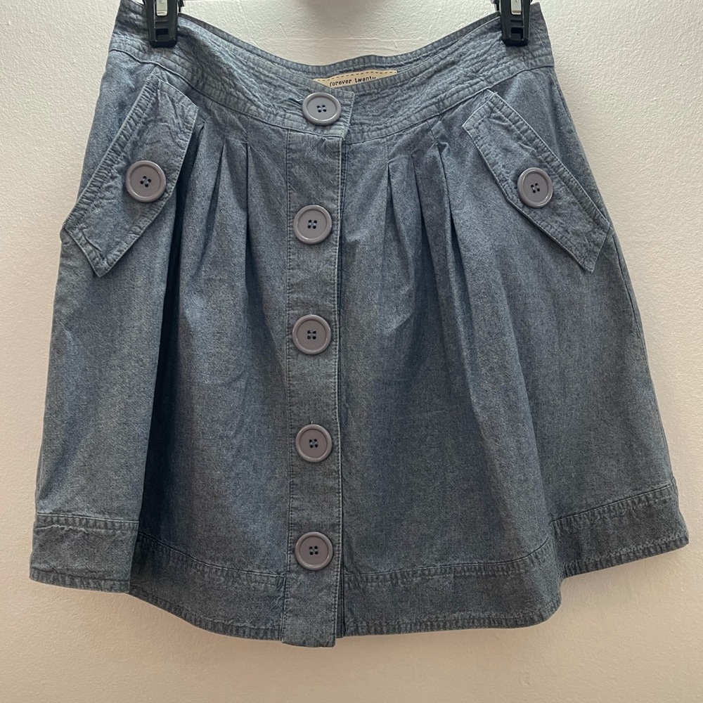 Forever 21 High Waist Denim Skirt
